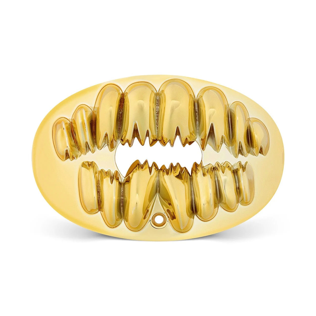 Gold-tint custom sports mouthguard product example.
